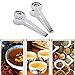 TraderPlus 2 Pack Stainless Steel Tea Bag Squeezer Tongs Strainer Grip