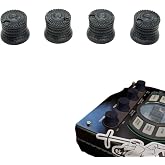 3DEXL 4-Pack Replacement Black Knurled Knobs for Roland SP-404