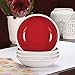 Rachael Ray Dinnerware Rise Fruit Bowl Set, 4 Piece, Red