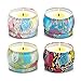 Fding Scented Candles Gift Set, 4.4 Oz Natural Soy Wax Aromatherapy, Stress Relief Soy Candles Gifts, Girl Travel Candles in Tins Candles with Pure Essential Oil Women Gifts 4 Packthumb 2