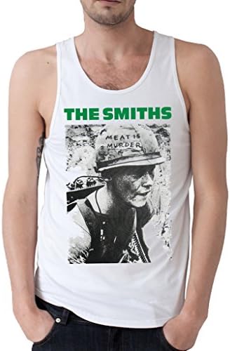 The Smiths Meat Is Murder Band Logo Men's Shirt Tank Top Small White