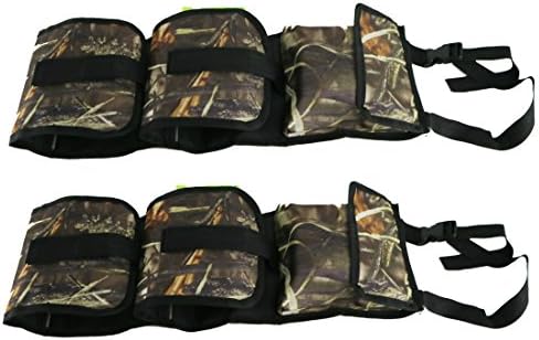 Seat Back Gun Sling Rack for Car Truck with Holding 2 Guns Pocket for Hunting and Shooting Camo