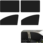 lekiliky 4PCS Car Window Shades with Magnets, Strong Blackout Front Rear Side Window Covers, Heat-insulating Sunproof Privacy Protective Curtain, Universal for Vehicles (Black)