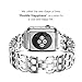 ANCOOL Compatible with Apple Watch Series 5 Band 44mm for Men Women Stainless Steel Link Band Replacement for Apple Watch Series 5/4/3/2/1 (44mm, Silver)
