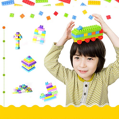 Building Blocks Bulk for Kids Bricks Plates Classic Learning Educational Toys Gift (90PCS)