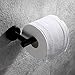 Hoooh Matte Black Toilet Paper Holder SUS304 Stainless Steel Bathroom Lavatory Paper Towel Dispenser Wall Mount, C100L12-BK