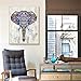 DIY 5D Diamond Painting Kit, Cross Stitch Crystal Embroidery Rhinestones Craft 5D Drilled Resin Diamond Painting by Number Kits (Elephant)