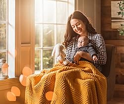 Chanasya Textured Knitted Super Soft Throw Blanket