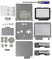 Game Boy Advance SP [GBA SP] Replacement Shell [Platinum Silver] [Mortoff Games]
