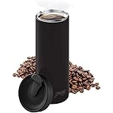 bobble French Coffee Presse For Travel, On-The-Go use, Quick Brew, Slim Design, Triple Wall Insulation, 14 oz (Black)