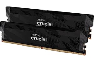 Crucial Pro DDR5 RAM 32GB Kit (2x16GB), 6400MHz CL32, Overclocking Desktop Gaming Memory, Intel XMP 3.0 & AMD Expo Compatible