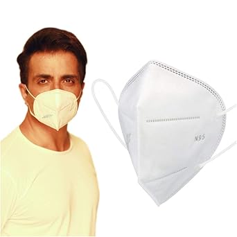 Medi-Max Nonwoven Fabric Reusable Mask with Carbon Filter (White, Pack of 10) for Unisex