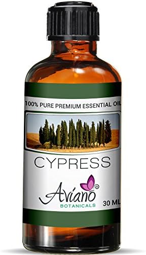 Cypress Essential Oil - 100% Pure Blue Diamond Therapeutic Grade by Aviano Botanicals (30 ml)