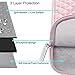 MOSISO Laptop Sleeve Compatible with 13-13.3 inch MacBook Pro, MacBook Air, Notebook Computer, Diamond Foam Neoprene Bag with Small Case, Rose Quartz