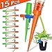 Plant Waterer 15PCS Automatic Plant Watering Devices with Slow Release Control Valve Switch Self Irrigation Dripper for Home Vacation Outdoor Indoor Plant Flower or Vegetables