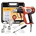 REXBETI 1800W Variable Temperature Heat Gun, 140℉-1210℉(60℃-654℃) High Power Hot Air Gun, Hard Case with 9 Attachments, Fast Heating In Seconds, Perfect for Crafts, Shrinking PVC/Wrap, Stripping Paint