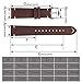 EACHE Leather Watch Bands For Men Vintage Watch Straps For Women Crazy Horse/Oil Wax/Suede/Vegetable-Tanned Leather Replacement Watchband 18mm 19mm 20mm 22mm