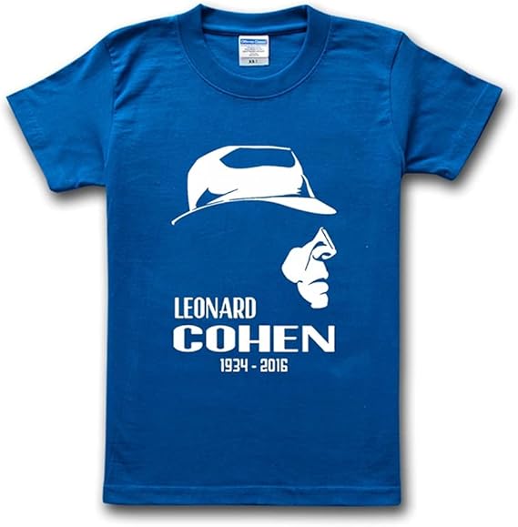 Leonard Cohen レナード コーエン ロック アメリカ 流行 欧米風 音楽 Tシャツ メンズ レディース 夏服 トップス 半袖 無地 通気性 ファッション ゆったり Tシャツ カットソー 通販 Amazon