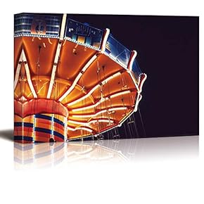 Canvas Prints Home Artwork Decoration Ferris Wheel Canvas Wall Art for Living Room, Bedroom - 12x18 inches