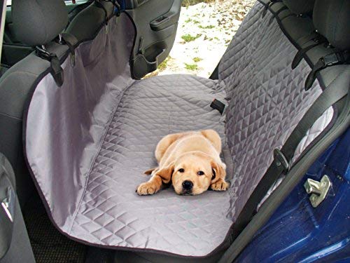 UsefulThingy Dog Car Seat Covers for SUV Cars - Back Seat Protector Rear Organizer - Small Medium or Large Pets Dogs - Waterproof Hammock 2 Colors(Grey)