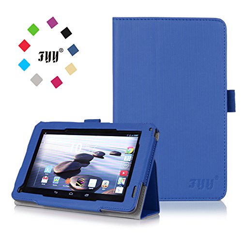Acer Iconia B1720 Case Cover, FYY Classic Slim Fit Folio Leather Case for Acer Iconia B1720 Navy Blue (With Auto Wake/Sleep Feature)