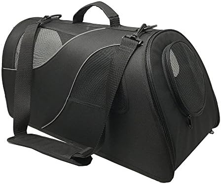 Fuzzy Puppy Pet Products FB-SS-BL-2 Soft-Sided Pet Carrier for Small Dogs and Cats