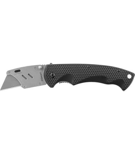 Coast DX190 Double Lock Folding Utility Knife with Extra