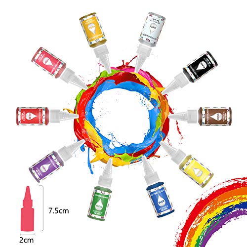 Gel Food Coloring Set for Cake Decorating AGQ Edible Neon Gel Based