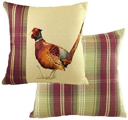 EVANS LICHFIELD HEATHER HIGHLAND PHEASANT GAME BIRD HAND PAINTED ANIMALS CUSHION COVER 17" - 43CM