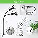 2 Clip On Grow Lights for Indoor Plants, 380-800nm Full Spectrum Plant Light with 4 Brightness Levels, 360° Adjustable Gooseneck(26 IN), Sunlight LED Grow Light for Seeding Growing Blooming Fruiting