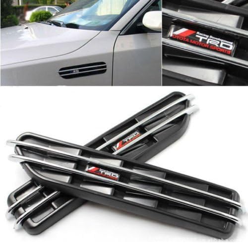 dilei 2x Car Body Side Vent Modified Shark Gills Decoration Sticker For Toyota TRD Car
