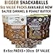 Tom & Luke Snackaballs: Whole Food Fruit & Nut Protein Balls Variety Pack – 3x Salted Caramel & 3x Peanut Butter & Cacao Bliss Balls - Refined Sugar Free, Vegan, Gluten Free, Soy Free