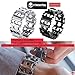 CyberDyer Multitool Bracelet 29 in 1 Outdoor Emergency Bracelet Watch Band Screwdriver Original Friendly Wearable Wilderness Bracelet for Sailing Travel Camping Hiking (Black Bracelet)