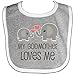Inktastic Baby Boys' My Godmother Loves Me Baby Bib