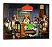 ELITEART-Dogs Playing Poker by Cassius Marcellus Coolidge Oil Painting Reproduction Giclee Wall Art Canvas Prints Size:30“x23