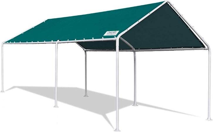 Amazon Com Quictent 10 X20 Heavy Duty Carport Car Canopy Car Shelter Canopy Outdoor Boat Shelter Green Garden Outdoor