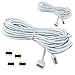 RGBZONE 2 Pack 5M 16.4ft Extension Cable Connect Female Plug to SMD 5050 RGB LED Strip Light with Free 4pcs 4pin Connectors