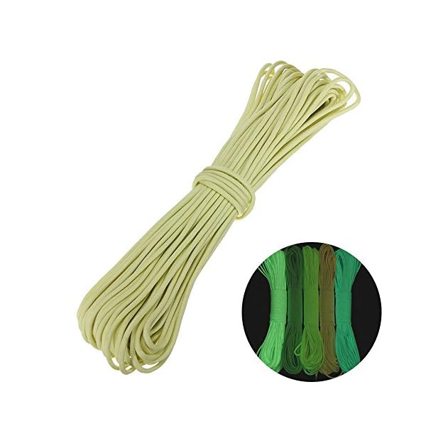 550-Glow-Portable-Survival-9-Strand-Cord-Paracord-Parachute-Bracelets-Luminous-in-the-Dark-100-Nylon-25ft-50ft-100ft