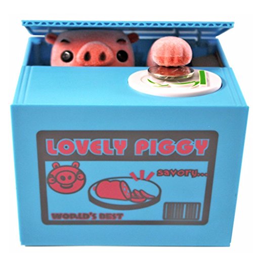 Mischief Saving Box Stealing Coin Piggy Bank, Lovely Piggy