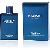 Jean Rish Midnight Pour Homme Perfume for Men Eau De Toilette, Long-Lasting Luxury Fragrance, Made In USA - Bergamot, Lavender, Patchouli, Amber, Musk Scent - 100ml / 3.4 oz