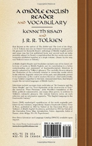 Amazoncom A Middle English Reader And Vocabulary - 
