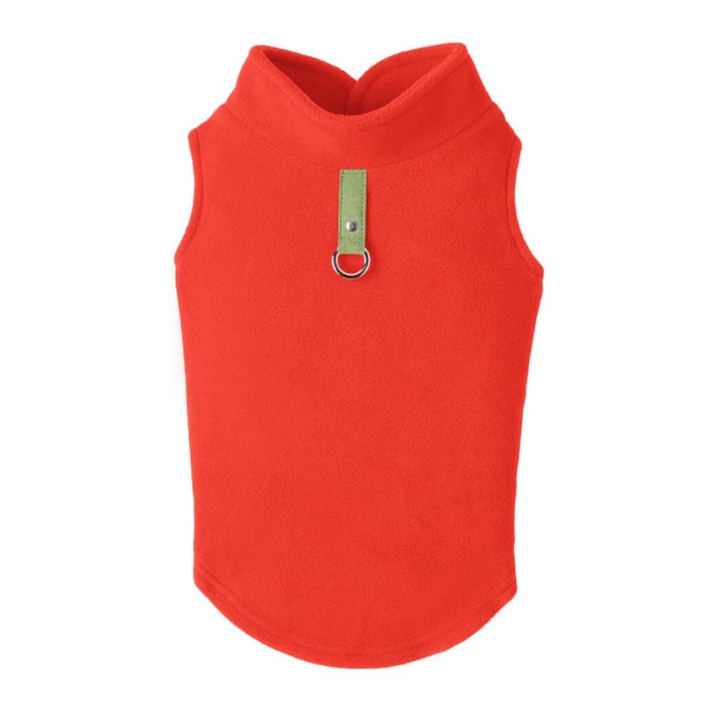 Gooby Every Day Fleece Cold Weather Vest for Small Dogs, Large, Pumpkin — image 1