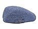 Quanhaigou Unisex Denim Newsboy Hats Flat Ivy Gatsby Cabbie Driving Berets Hat Cotton Dad Cap for Men Women (Retro Blue)