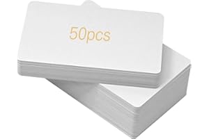 OSTENBIG 50Pcs Smart Intelligent Cards Mi-fare Classic 1K 13.56 MHz RFID Smart Cards is ISO14443A M1 Compatible.Printable Blank RFID Cards for Access Control, Hotel Key cads, etc