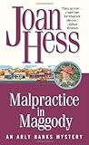 Front cover for the book Malpractice in Maggody by Joan Hess