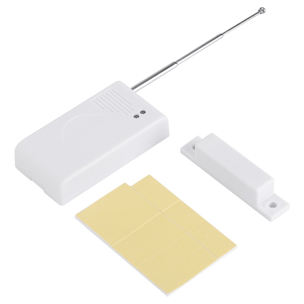 433MHz Wireless Door Window Magnetic Contact Sensor Detector Switch Alarm Home Garage Security Kit