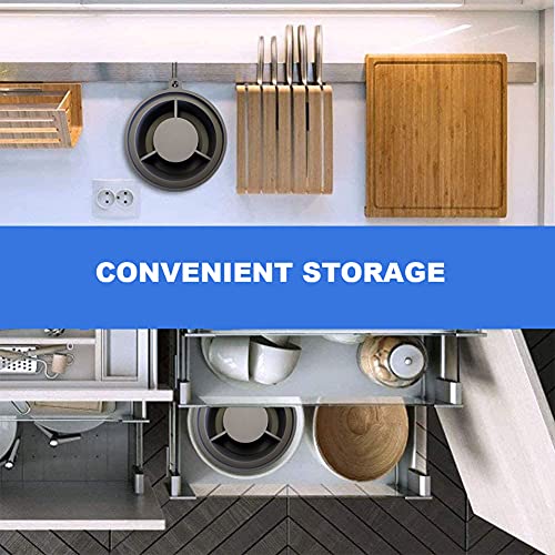 Pressure Cooker Lid Stand Silicone Lid Holder Accessories Compatible with Ninja Foodi Pressure Cooker and Air Fryer Accessories 5 Qt, 6.5 Qt and 8 Quart. Space Saving Instant Pot Accessories 3-in-1 (Grey)