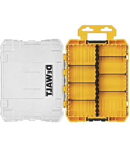 thumbnail interactive-video image 1 of Geinxurn 1Pc Red Storage Box Case, Small Parts Box With Detachable Divider, Screwdriver Bit Set Box 1 of 10