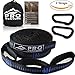 Pro Venture Hammock Straps and Carabiners Set | 22 Feet Total, 44+2 Loops | 1200lbs Breaking Strength (500lbs Rated) | Non-Stretch, Lightweight, Portable - Quick Setup | Heavy Duty, Tree Friendly