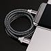 Fasgear Micro USB Charger Cable, 2 Pack 6ft Long Nylon Braided Fast Charging Cord Compatible Samsung Galaxy S7 S6 Edge J7, HTC, Nexus, PS4 and More Android Devices (Black,White)